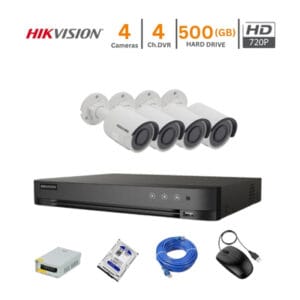 4 FHD CCTV Camera Package HIKVISION