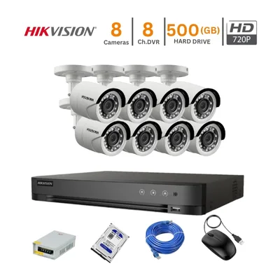 8 Full HD IP Camera Package HIKVISION